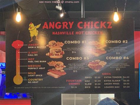 angry chickz menu